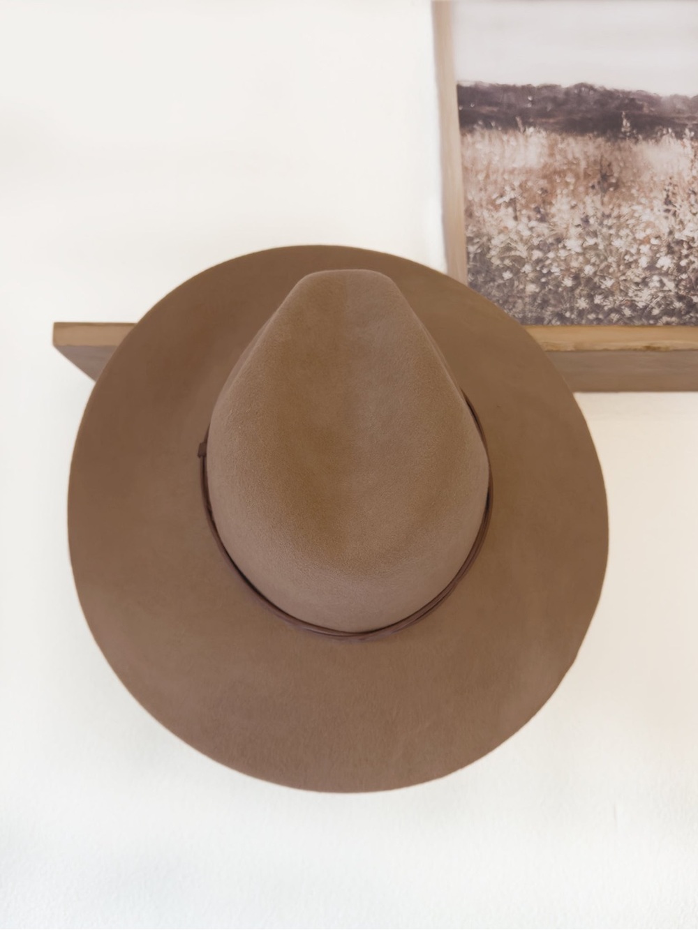 Wool Wide-Brim Fedora Hat (One-Size)
